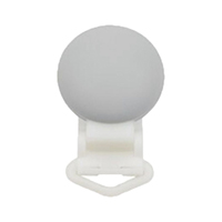 Светло серая круглая клипса 