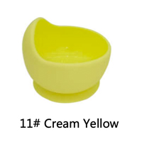 Тарелка + ложка силиконовые Cream yellow (завод 2)