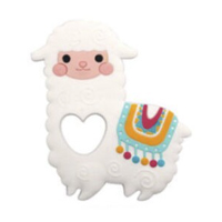 Лама белая с сердечком