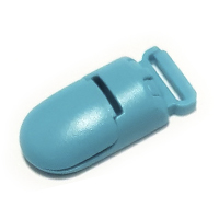 Клипса пластиковая 2 бирюза