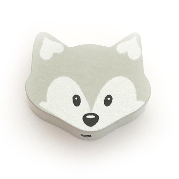 Лисенок мини светло серый (дерево, германия)