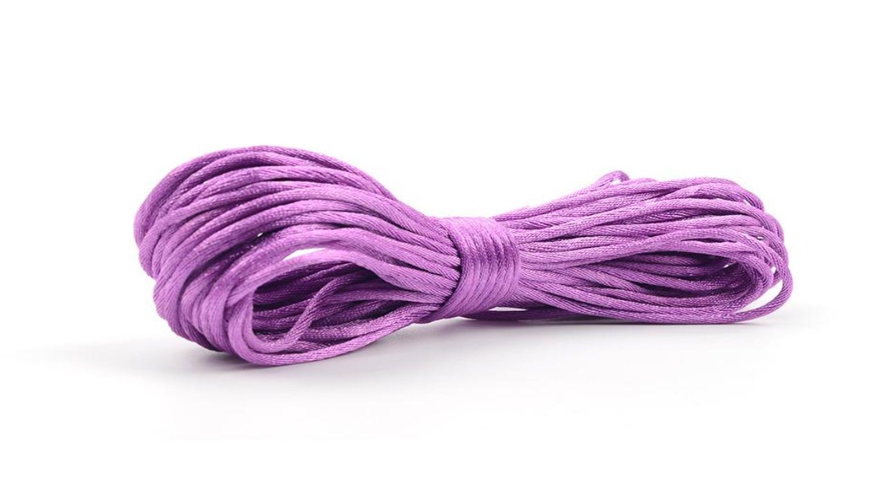 Шнур атласный Фиолетовый 1 метр