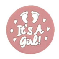 Бусина It's a Girl blush