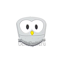 Сова мини светло серая