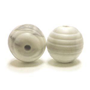 бусина Рифленая Мрамор