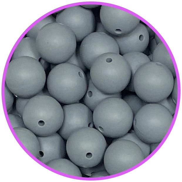 бусина Dim Grey 15 мм (Завод 1)