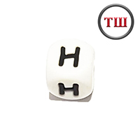 буква H (толстый шрифт, силикон)