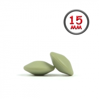 Линза 15 мм лен силиконовая