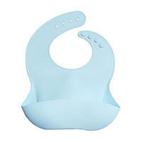Нагрудник силиконовый  Baby Blue  (Завод 1)