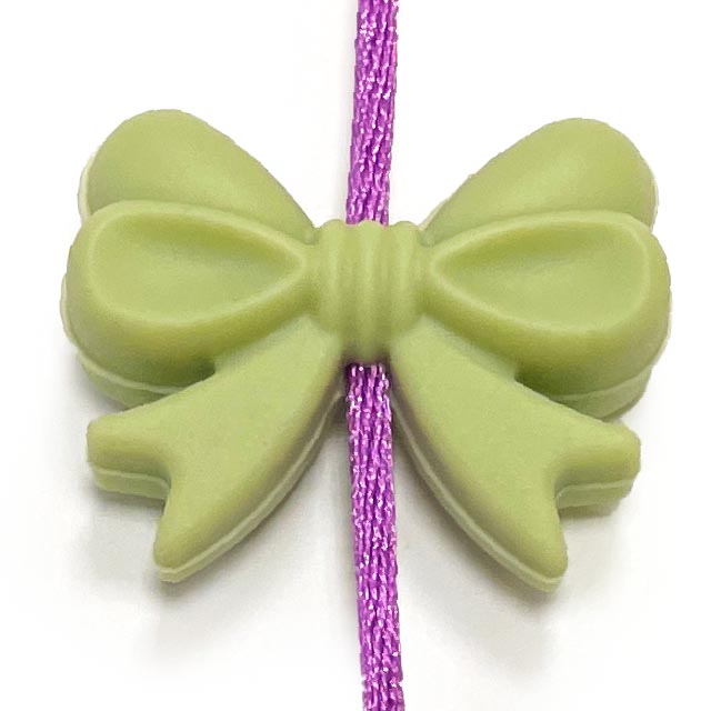 Бантик Лен с ВЕРТИКАЛЬНЫМ ОТВЕРСТИЕМ