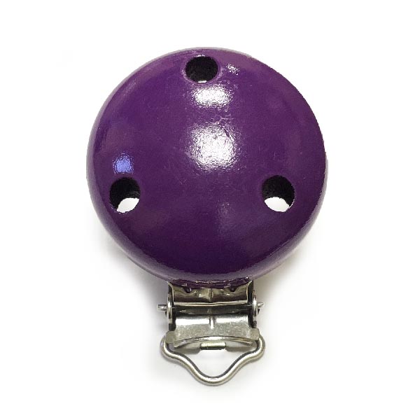 Клипса Фиолетовый (деревянная, германия)