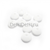 Линза 12 мм  Белая силиконовая
