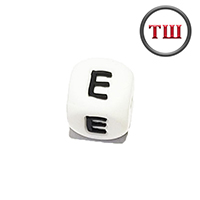 буква E (толстый шрифт, силикон)