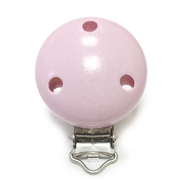 Клипса Нежно Розовый (деревянная, германия)