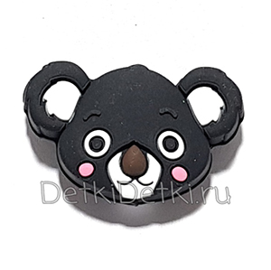 Голова коалы мини черная