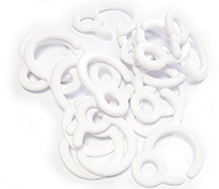 Крепление для растяжек белое