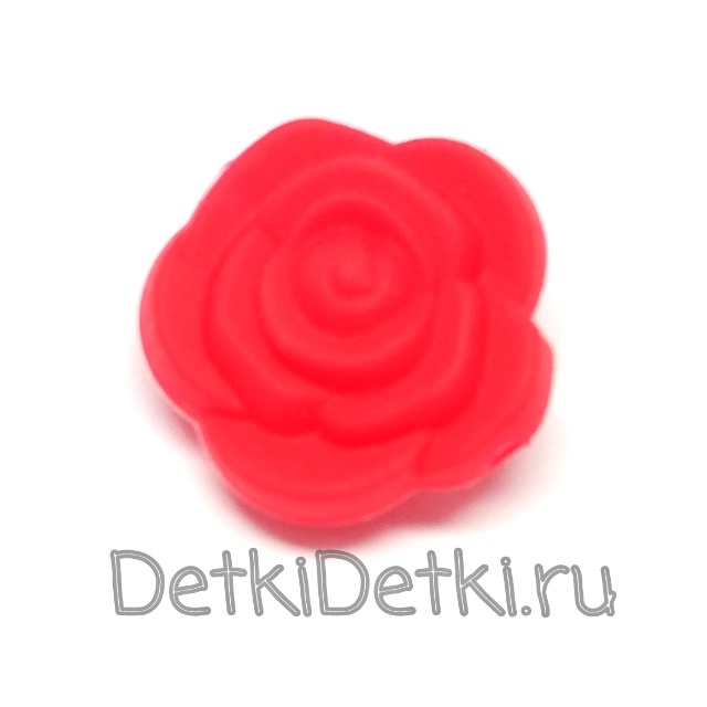 Роза мини ярко красная