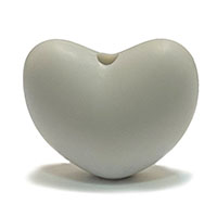 Сердечко светло серое