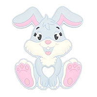 Заяц Pastel blue