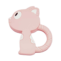 Кошка с кольцом розовая