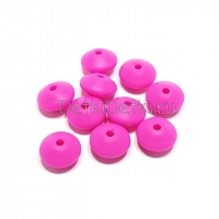 Линза 12 мм фуксия силиконовая