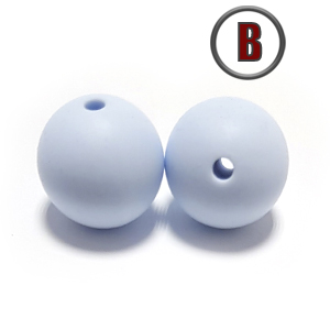 бусина Baby blue 15 мм. (в цвет пустышки BIBS)