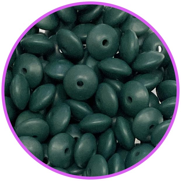 Линза 12 мм Изумрудный cиликоновая