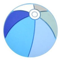 Мяч надувной мини Голубой