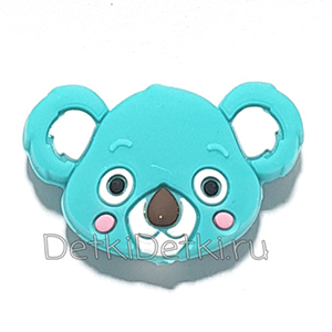 Голова коалы мини бирюза