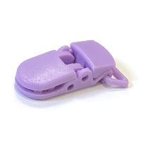 Клипса пластиковая 1 Сиреневая