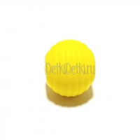 бусина Рифленая желтая