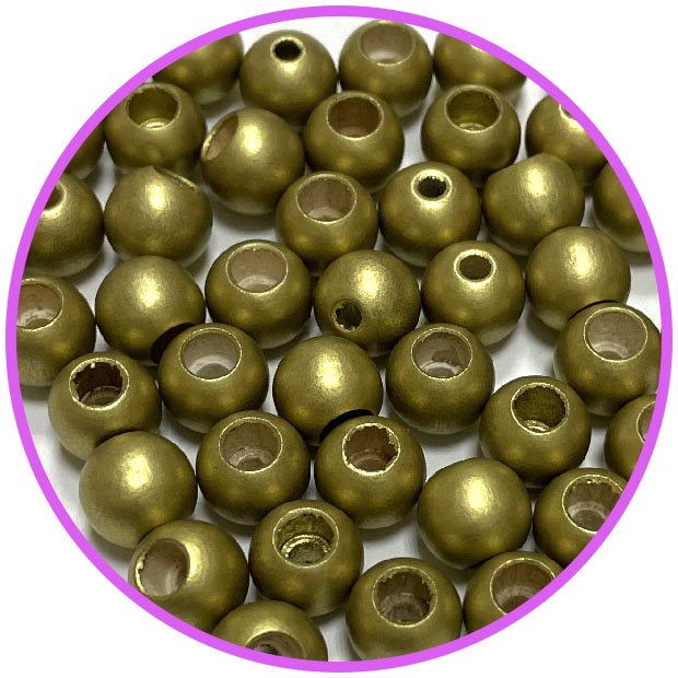 Бусина безопасности золото 10 мм (германия, дерево)