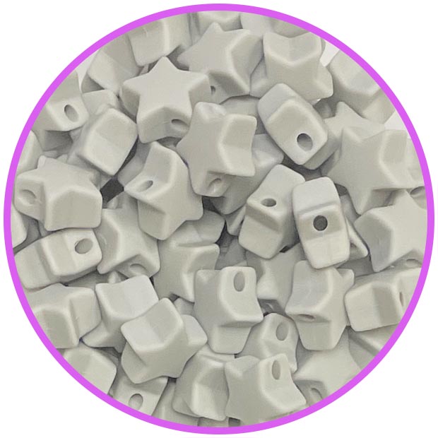 звезда мини  светло серая