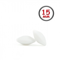 Линза 15 мм белая силиконовая