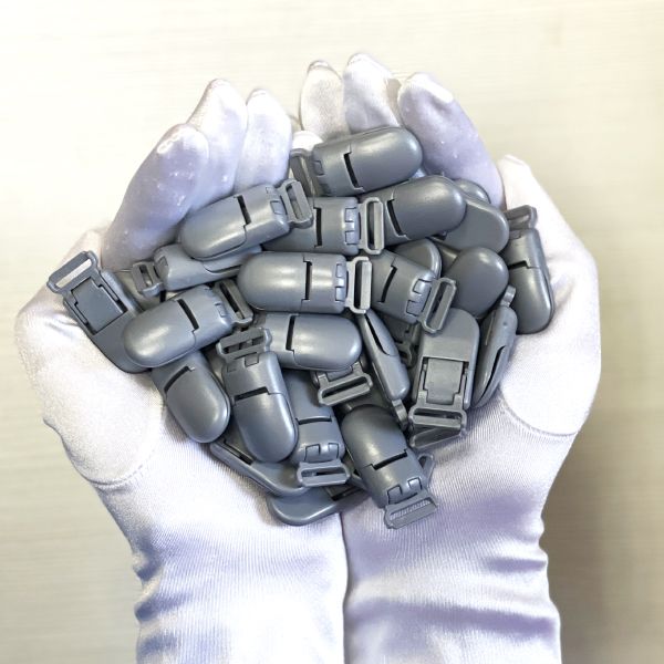  Клипса пластиковая 2 Серая - интернет-магазин Detkidetki.ru