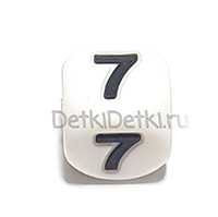 цифра 7 (толстый шрифт, силикон)