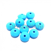 Линза 12 мм Голубая силиконовая