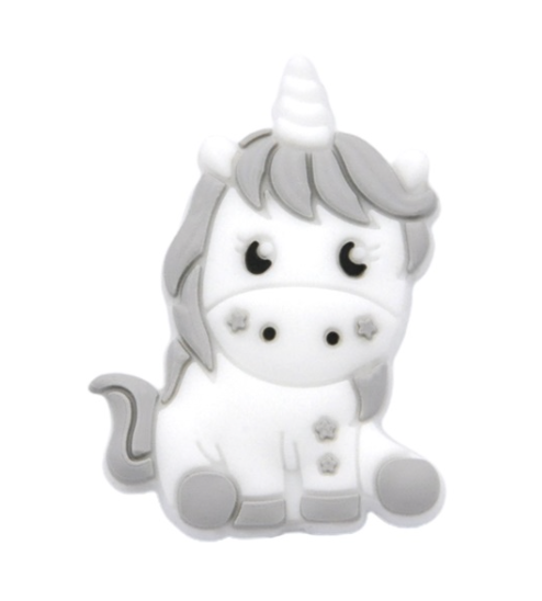 единорог 2 мини  светло серый