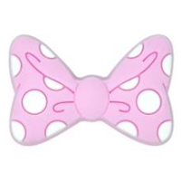 Бантик Pale Pink в горошек