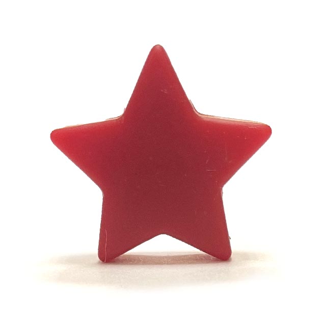 звезда средняя красная силиконовая