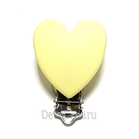 Сердце крем клипса