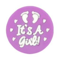 Бусина It's a Girl фиолетовый