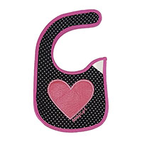 Нагрудник хлопковый Сердечко