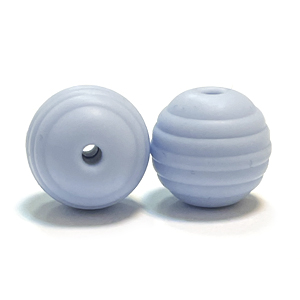 бусина Рифленая Pale Blue