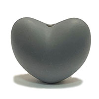 Сердечко серое