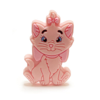 Кошечка с бантиком мини Розовая