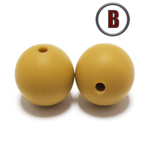 бусина Mustard 15 мм. (в цвет пустышки BIBS)