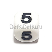 цифра 5 (толстый шрифт, силикон)