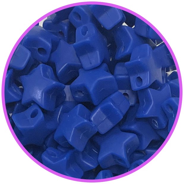 звезда мини  темно синяя