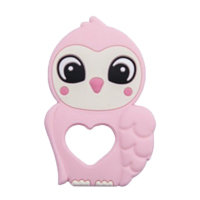 Сова с сердечком Розовая